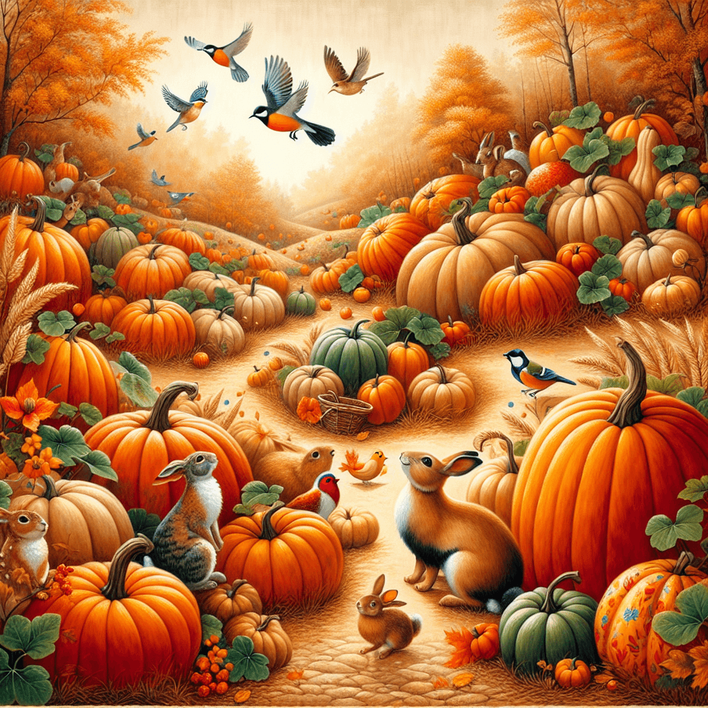 Whimsical Pumpkin Patch Paint By Number