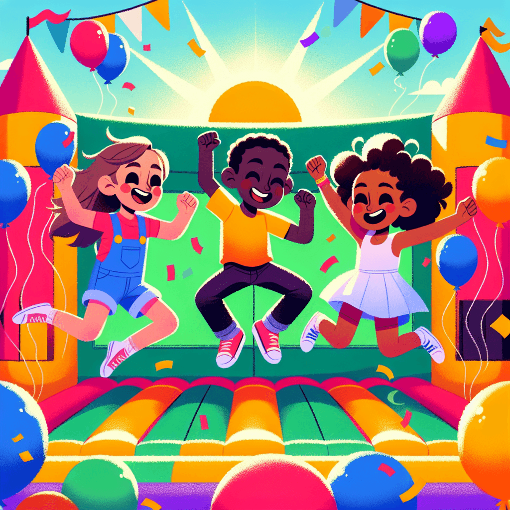 Bouncy Castle Party DIY Paint By Numbers
