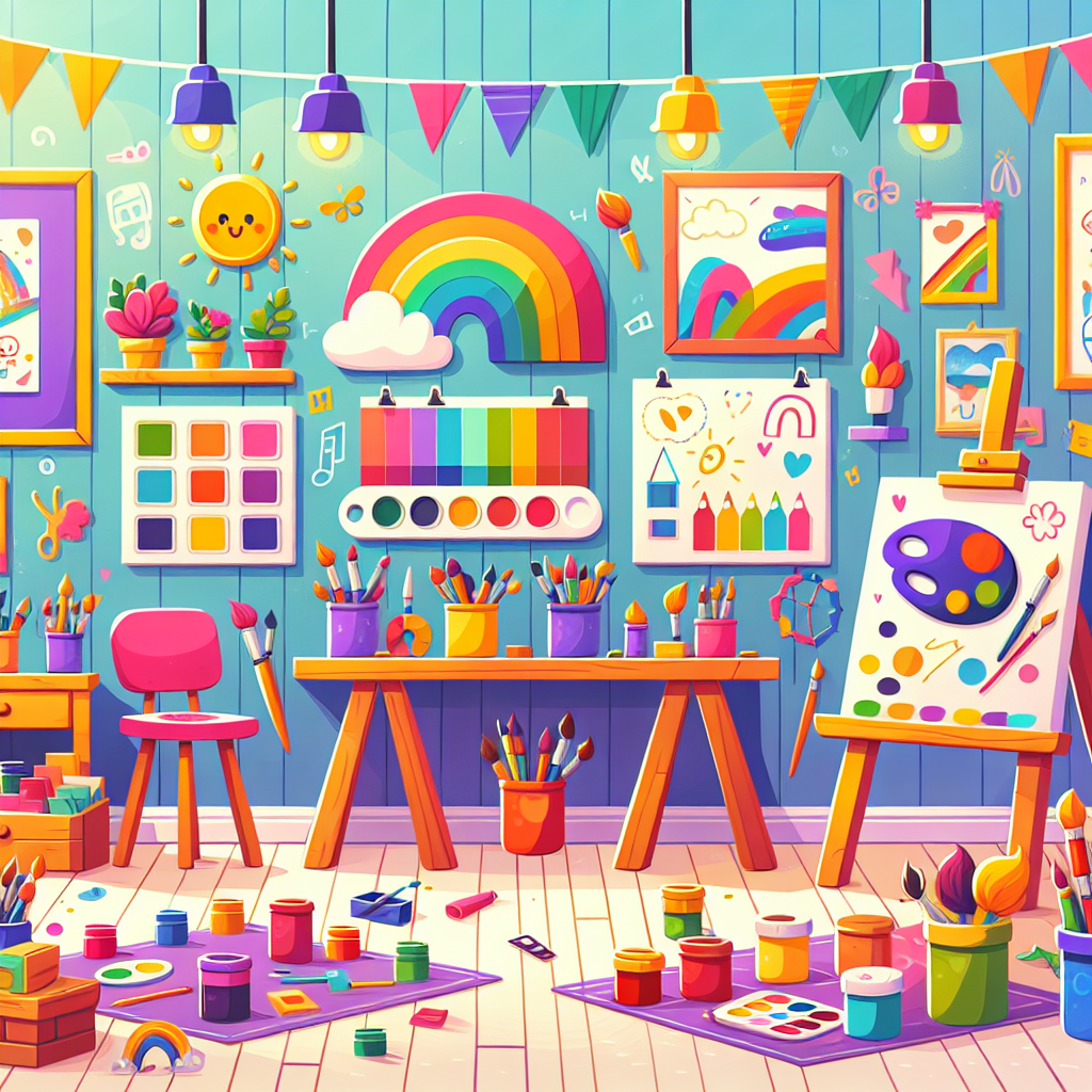 Colorful Art Studio Painting Number Kit