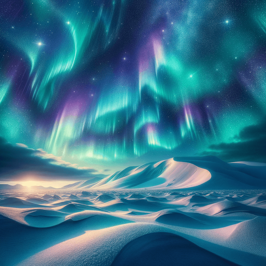 Polar Light Show Paint By Number