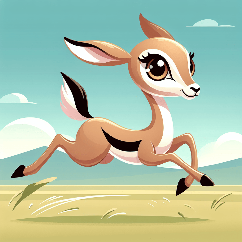 Galloping Gazelle Painting Number Kit