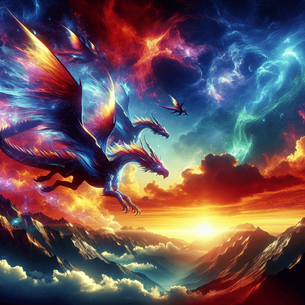 Mystic Dragon Adventure Number Painting