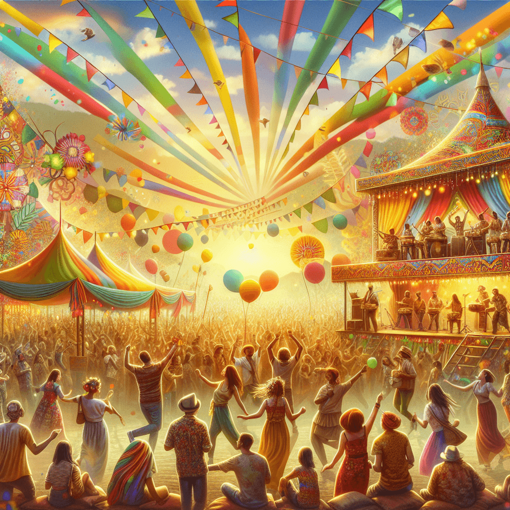 Colorful Summer Festival Painting By Numbers Kit