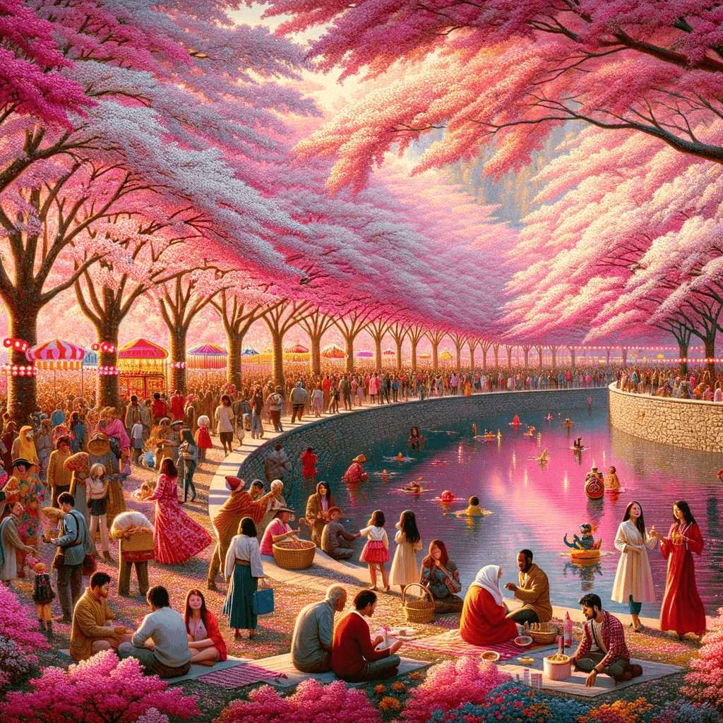 The Cherry Blossom Festival - Washington D.C., USA Number Painting