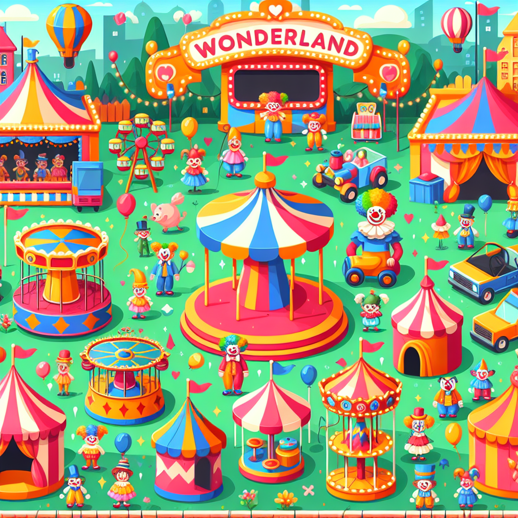 Wacky Wonderland Carnival Paint By Color