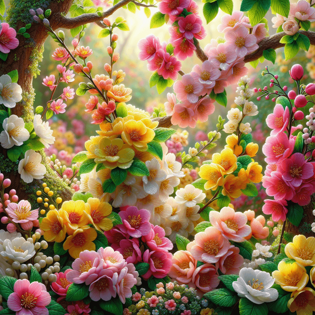 Springtime Blossom Parade DIY Paint By Numbers