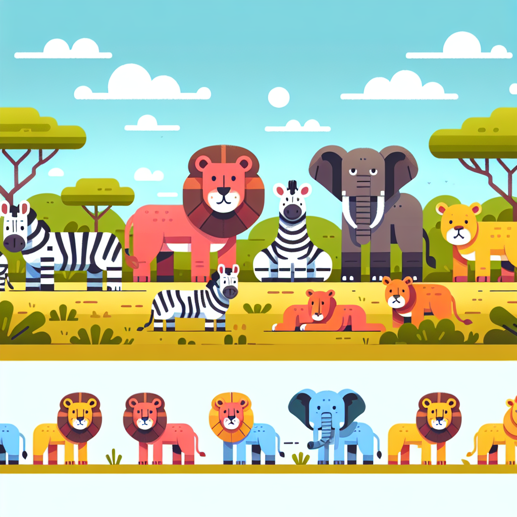 Sunny Savanna Scene Painting Number Kit