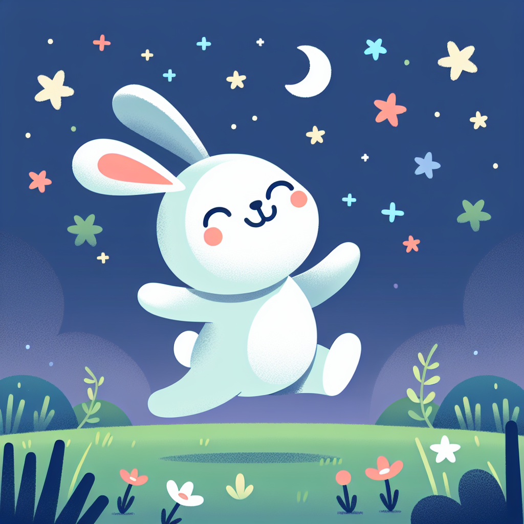 Rabbit's Moonlit Hop Paint By Numbers Art