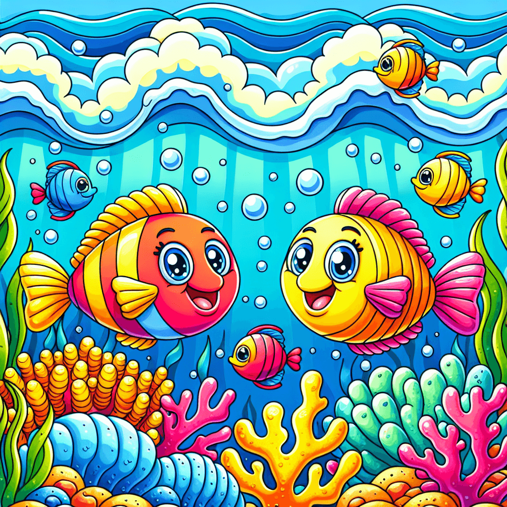 Bubbly Fish Fiesta DIY Paint By Numbers