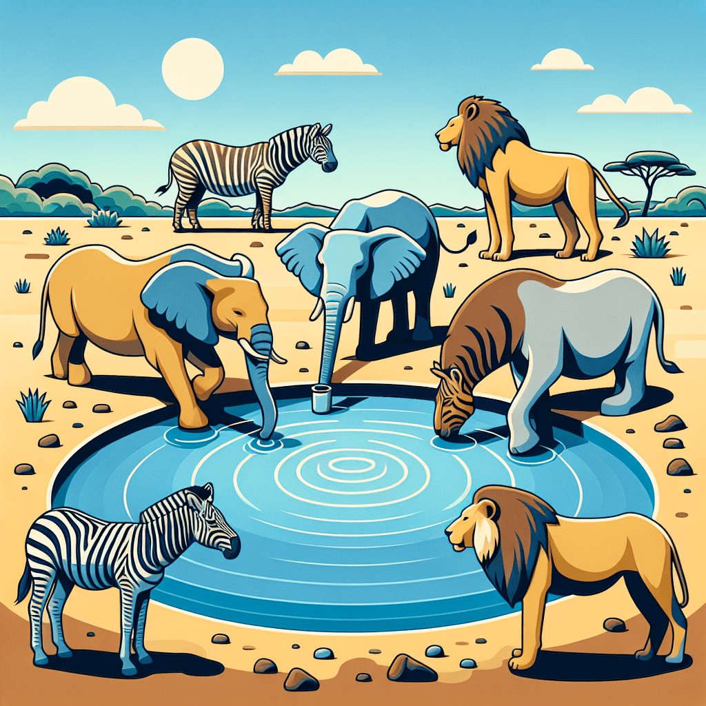 Safari Splash Paint By Number