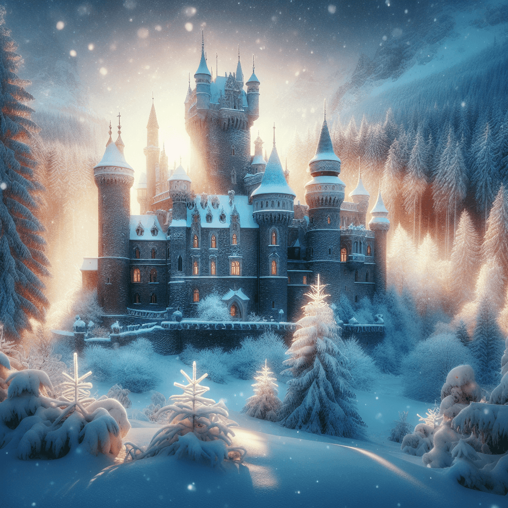 Winter Castle Mystery Number Painting