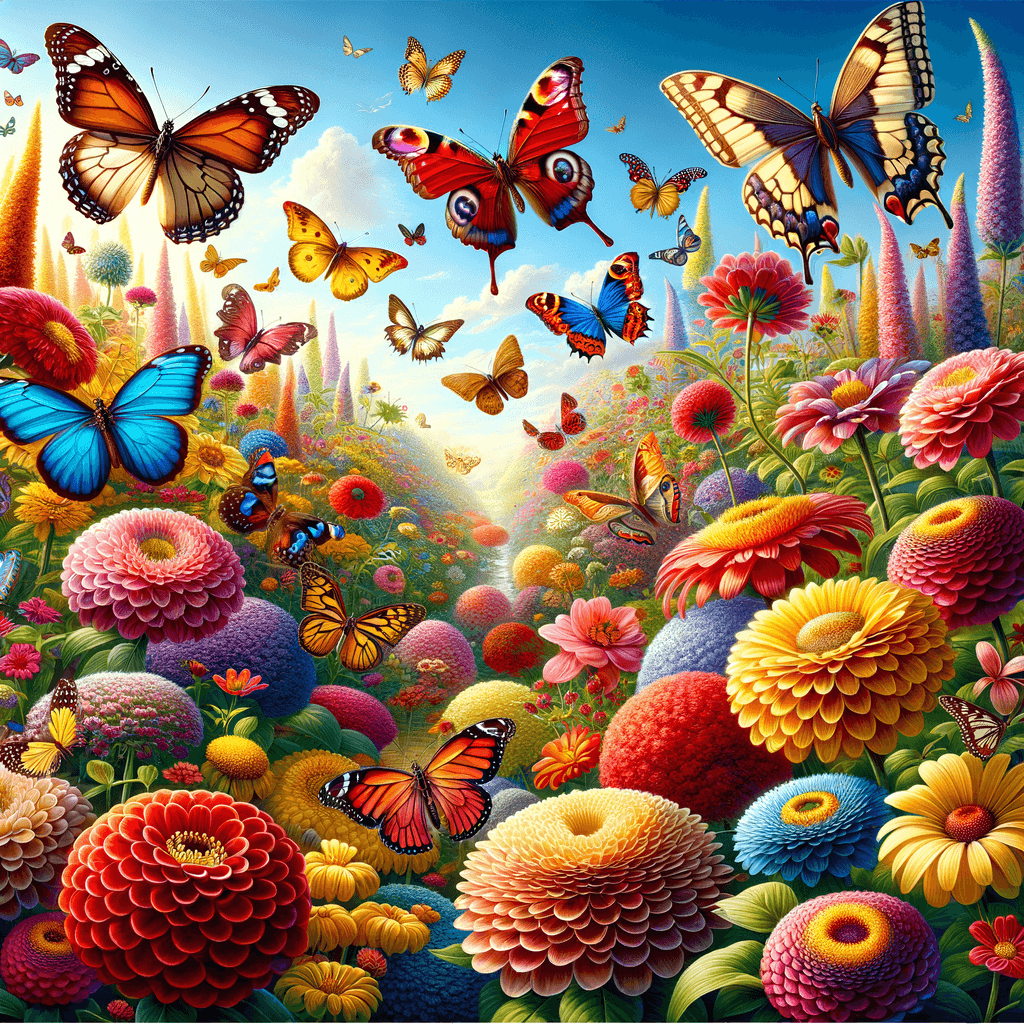 Colorful Butterfly Dance Paint By Number