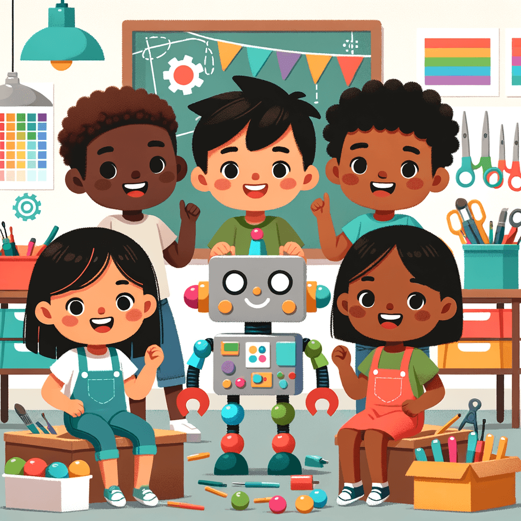 Robot Building Fun Paint By Number