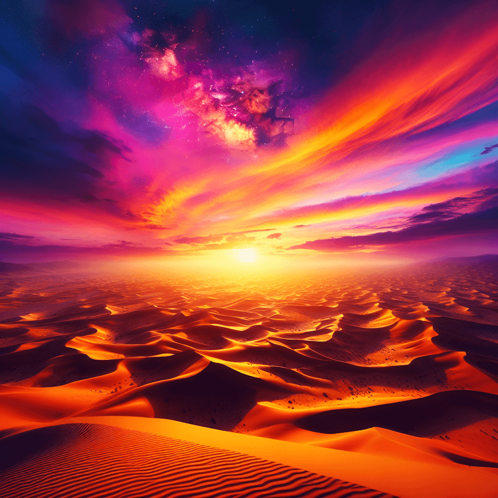 Magical Desert Mirage Painting Number Kit