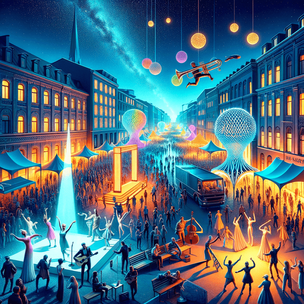 Helsinki's Night Of The Arts - Finland Painting Number Kit