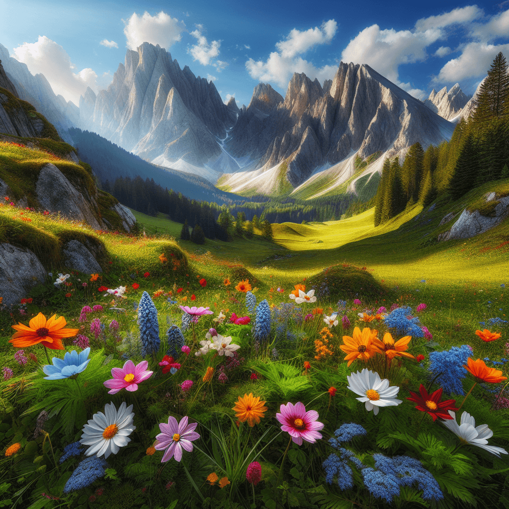 Alpine Meadow Serenity Paint By Numbers Kits