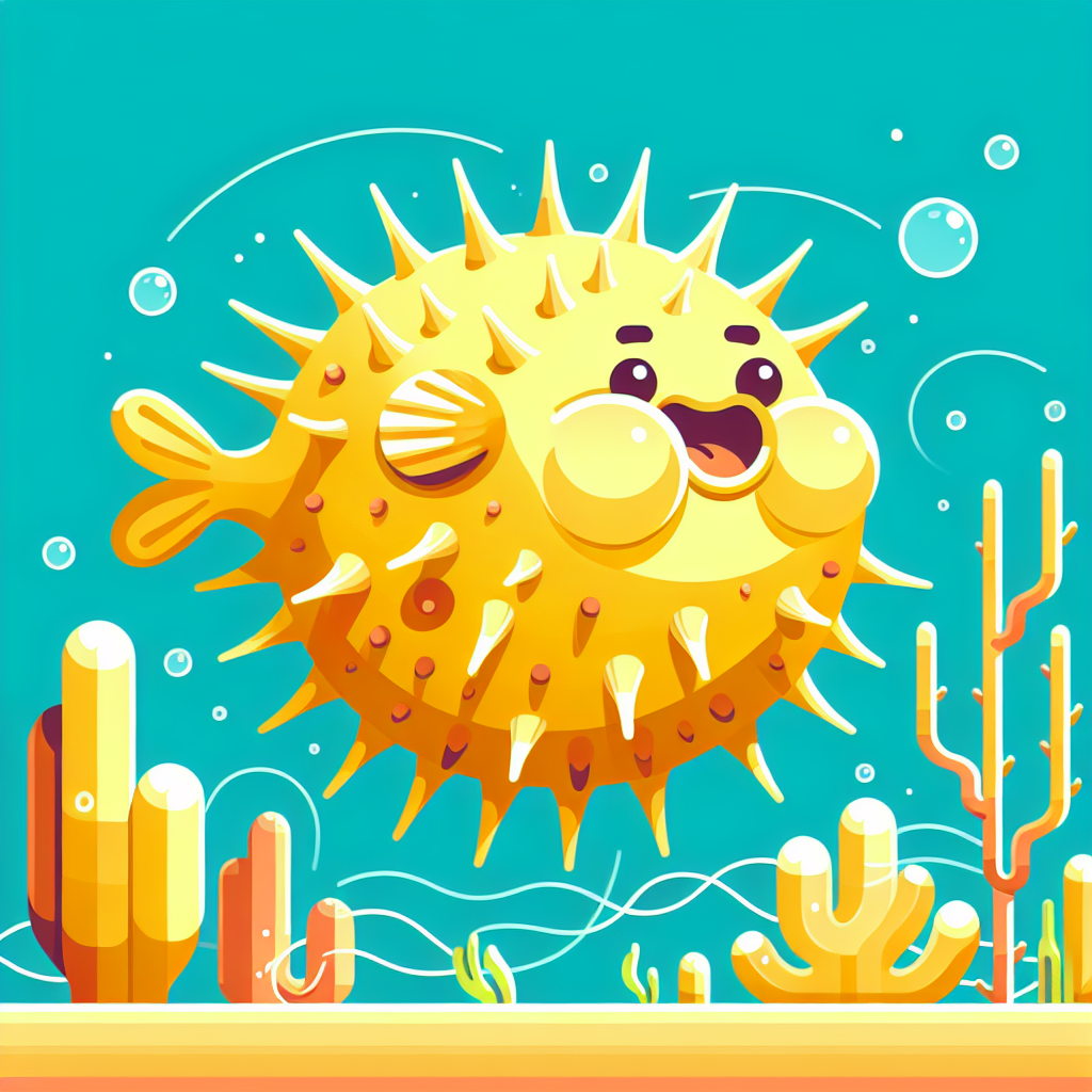Popping Pufferfish DIY Paint By Numbers