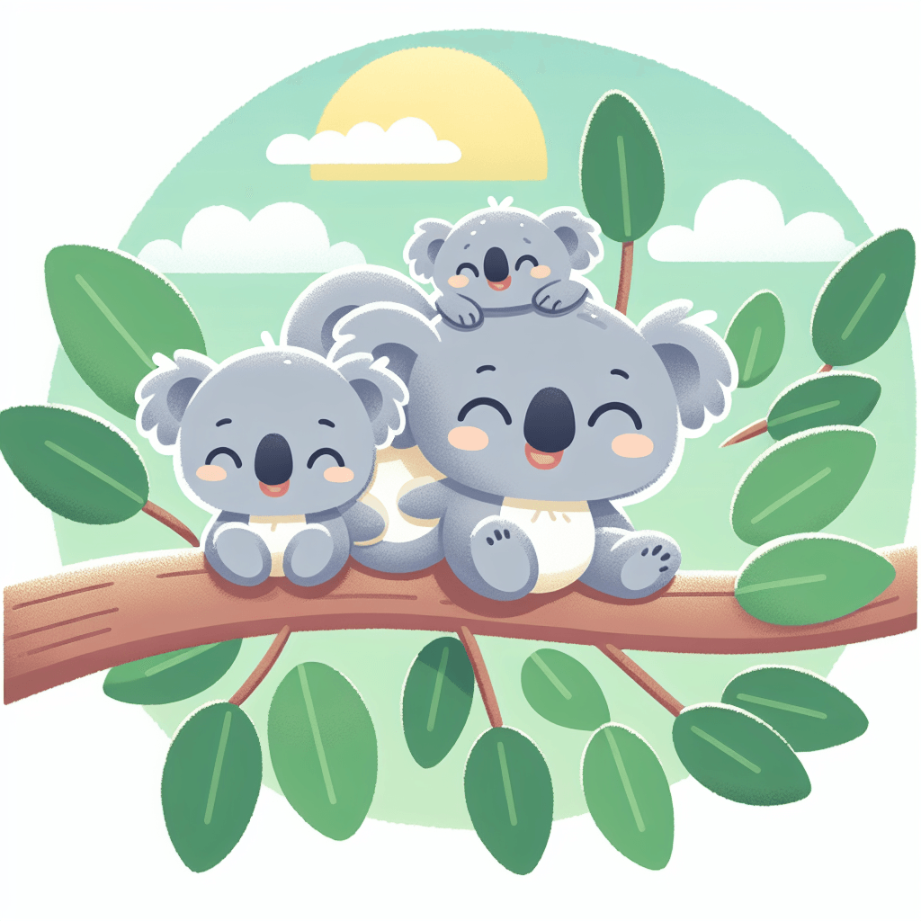 Curious Koala Family Numbered Painting Kits