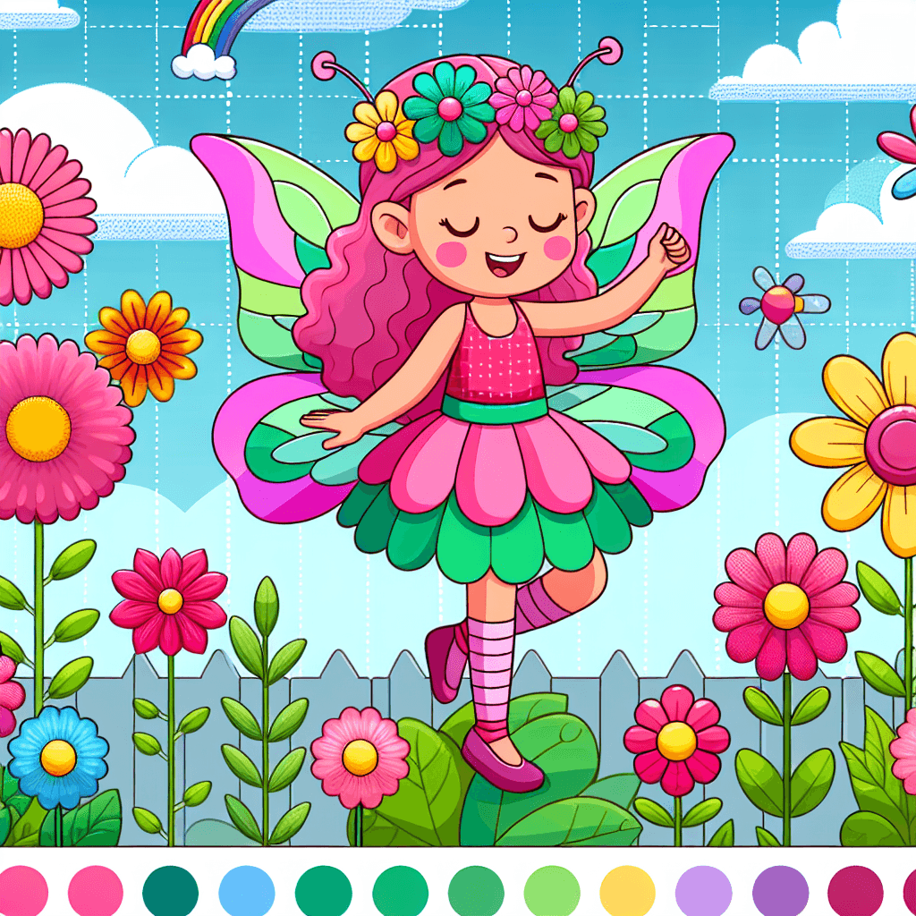 Happy Garden Fairy Paint By Numbers Kits