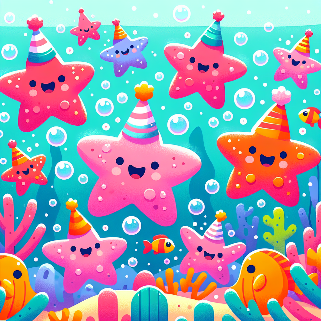 Dancing Starfish Party Numbered Painting Kits
