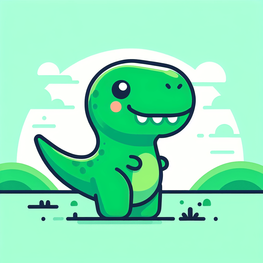 Charming T-Rex Paint By Color
