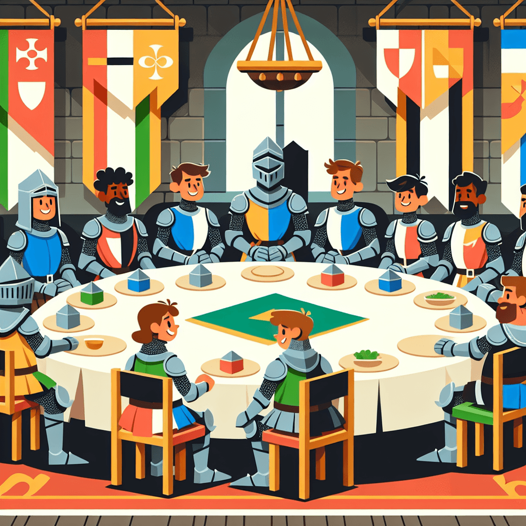 Courageous Knights Of The Round Table Paint By Numbers Art