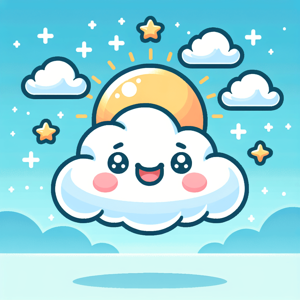 Cute Cloud DIY Paint By Numbers