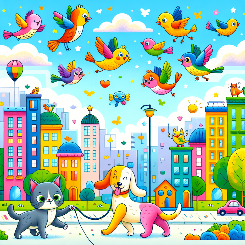 Animal Adventures In The City Painting By Numbers Kit