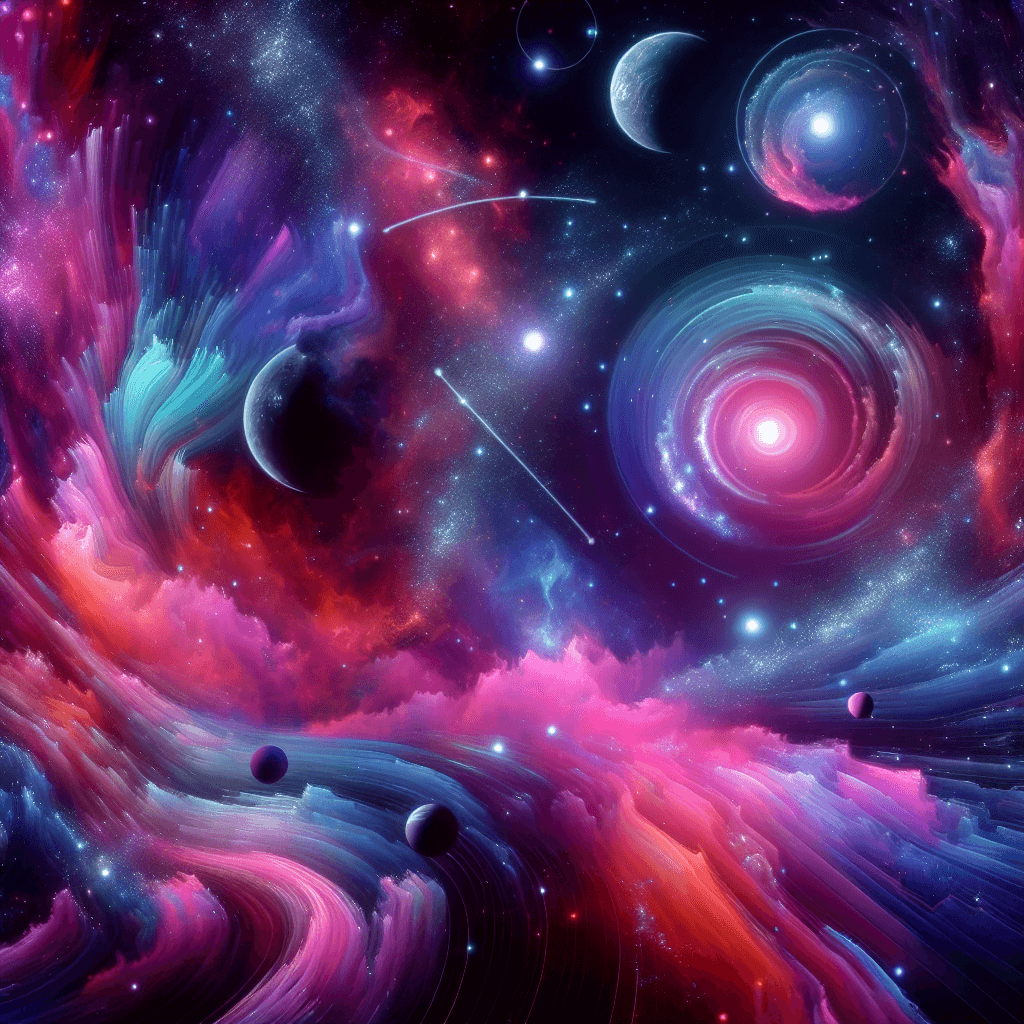 Galactic Neon Dreams Painting Number Kit