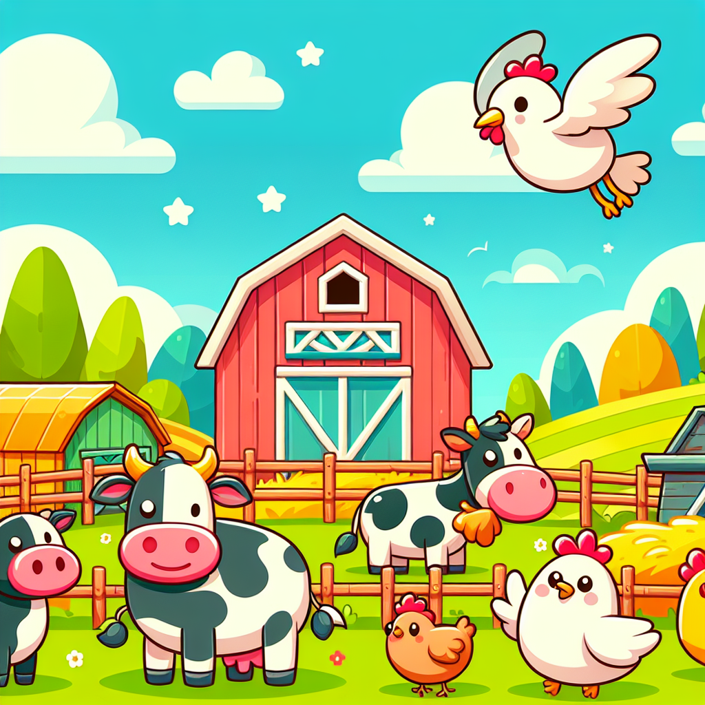 Gleeful Farm Adventure Number Painting