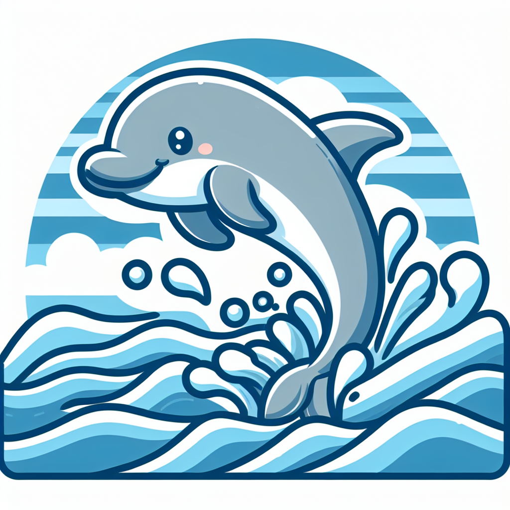 Splashing Dolphin Numbered Painting Kits