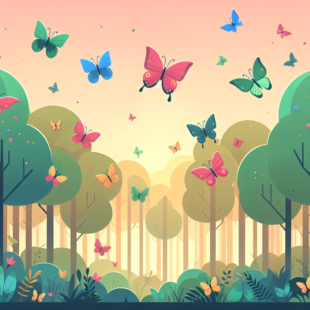 Magical Butterfly Forest Numbered Painting Kits