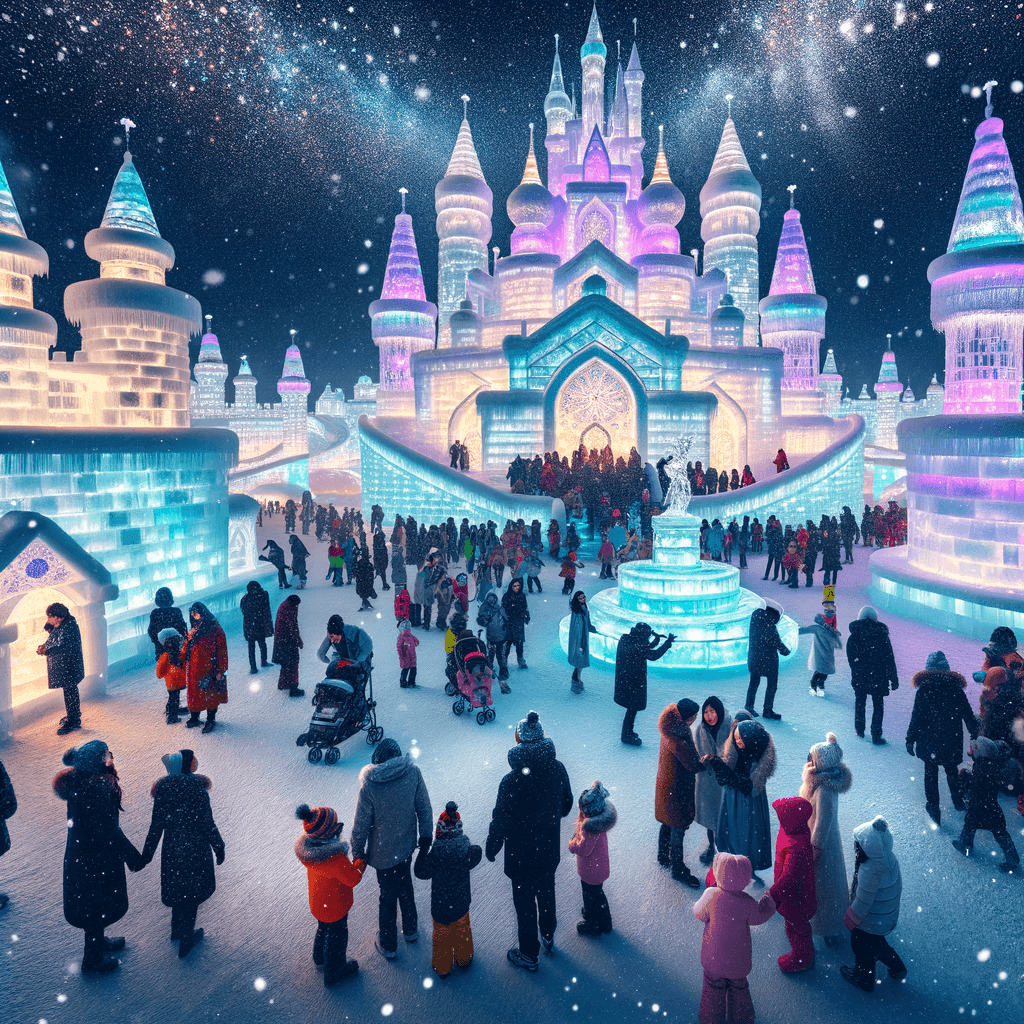 Harbin Ice And Snow Festival Numbered Painting Kits