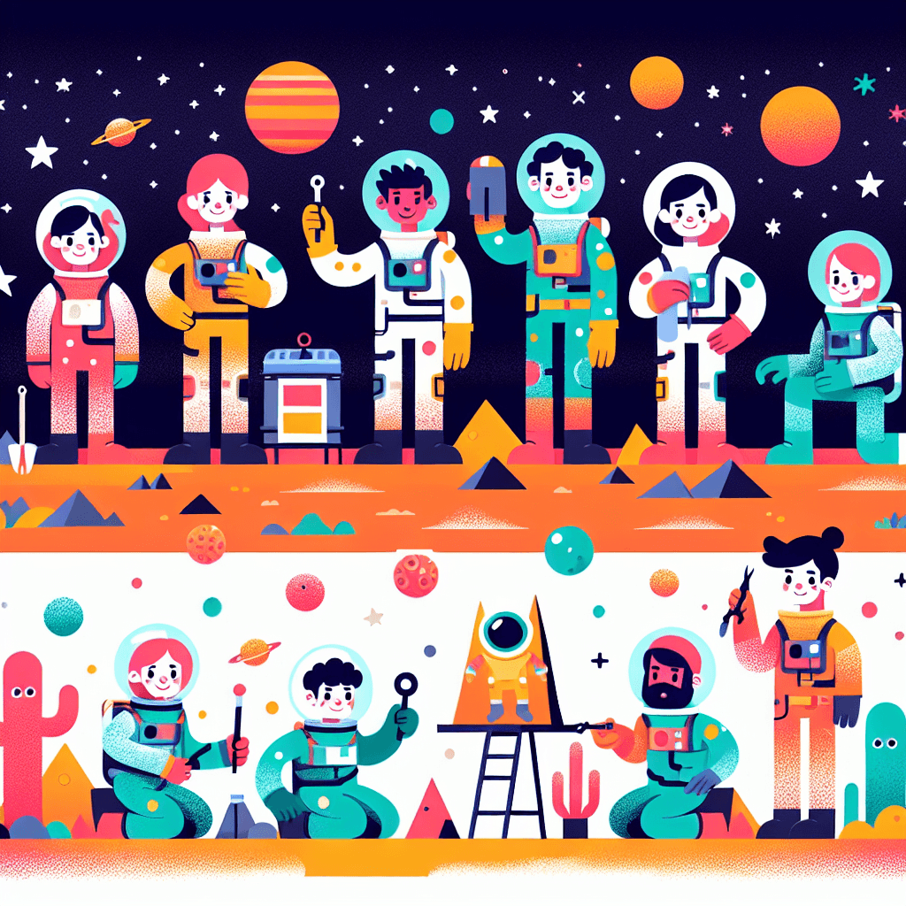 Space Outpost Adventure DIY Paint By Numbers