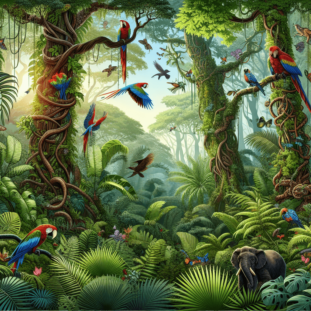 Jungle Exploration Adventure Numbered Painting Kits