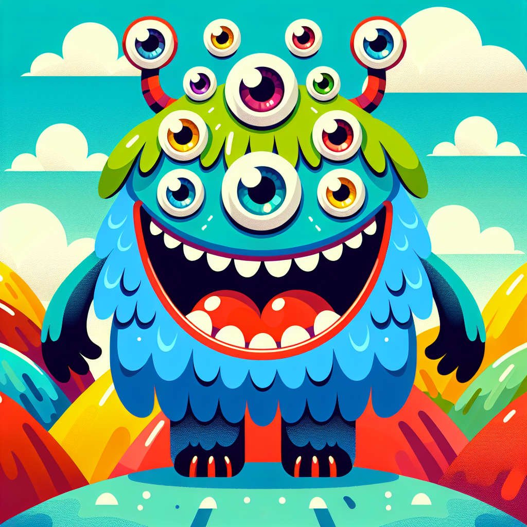 Wacky Monster Painting Number Kit