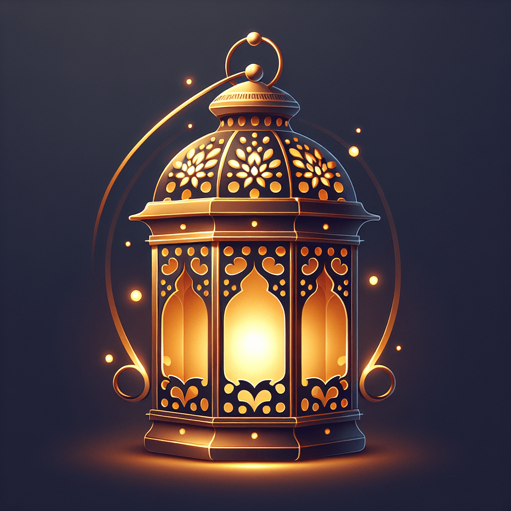 Amber Glow Lantern Numbered Painting Kits