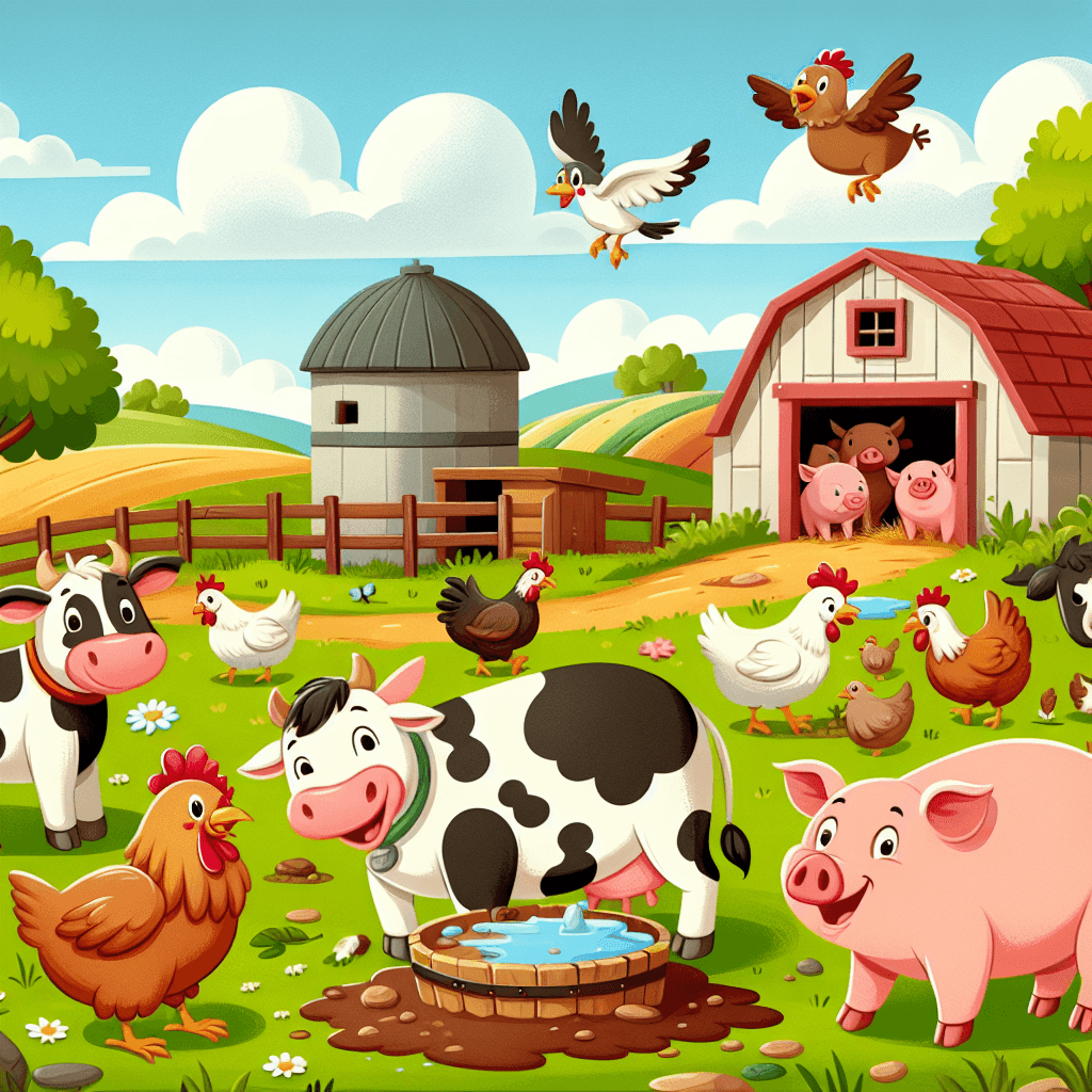 Whimsical Farm Fun Paint By Numbers Art