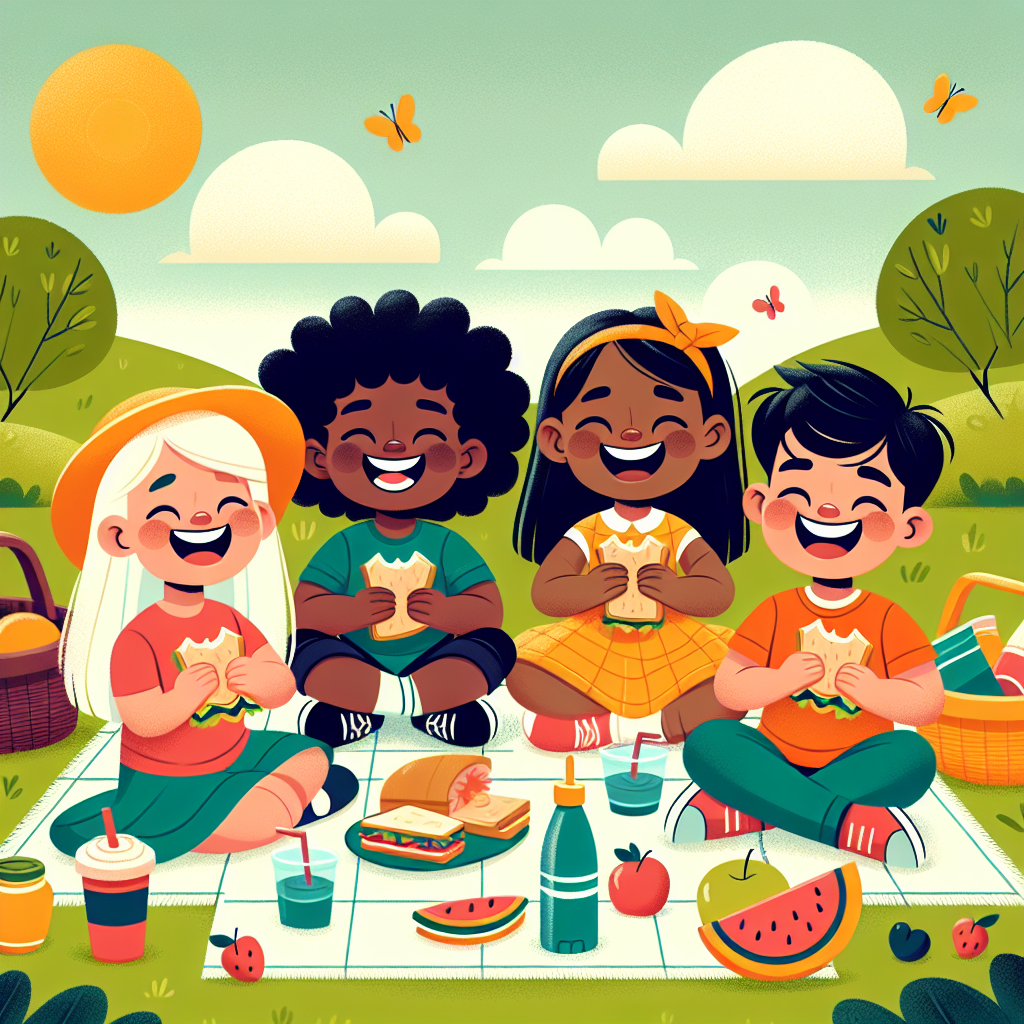 Lively Picnic In The Park Paint By Numbers Art