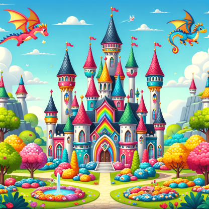 Exploring Enchanted Castles Number Painting