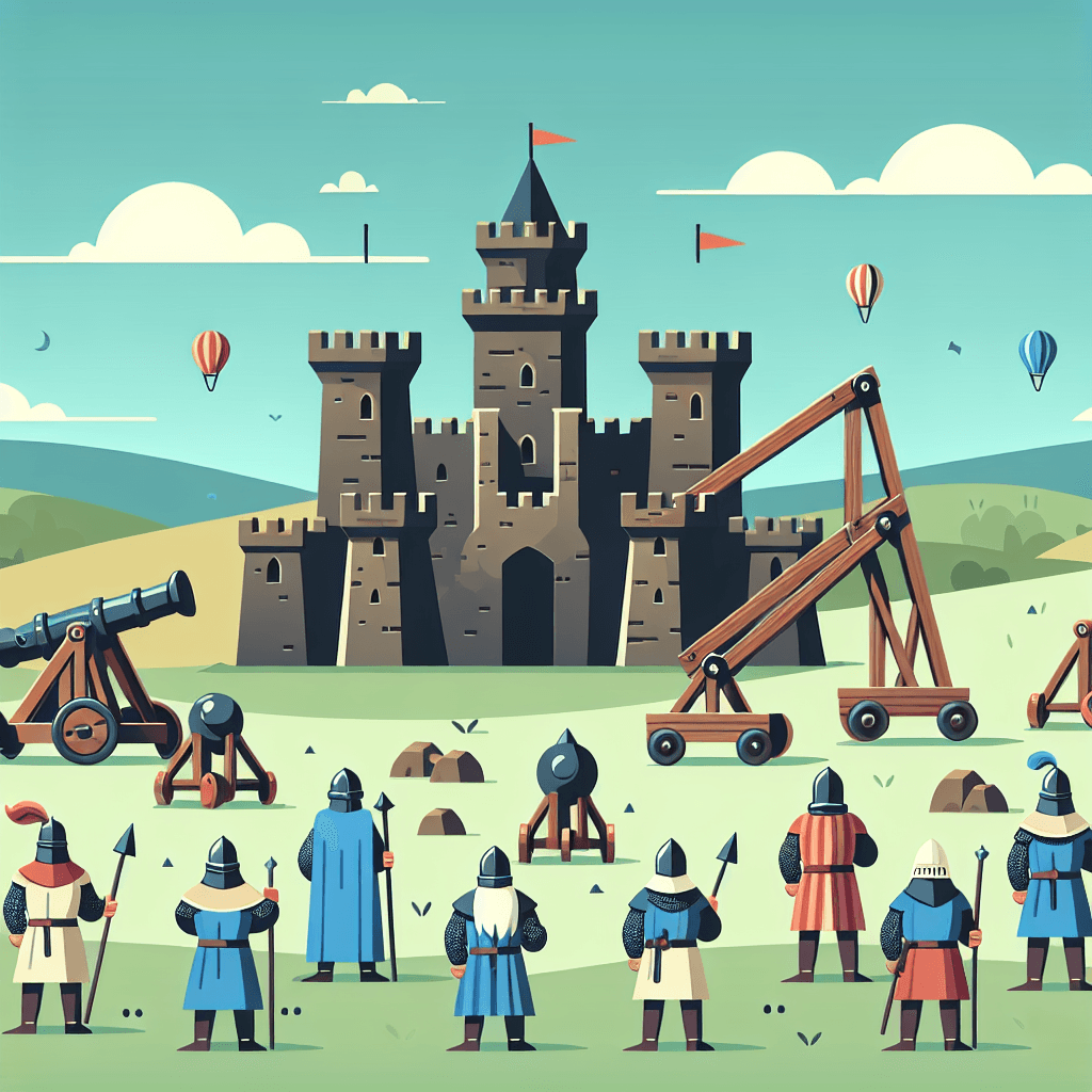 Castle Siege Challenge Paint By Numbers Art