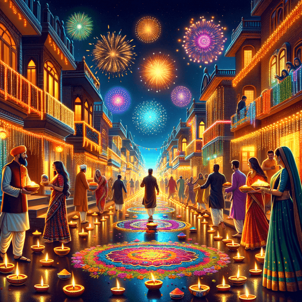 Diwali Lights Festival - India Paint By Number