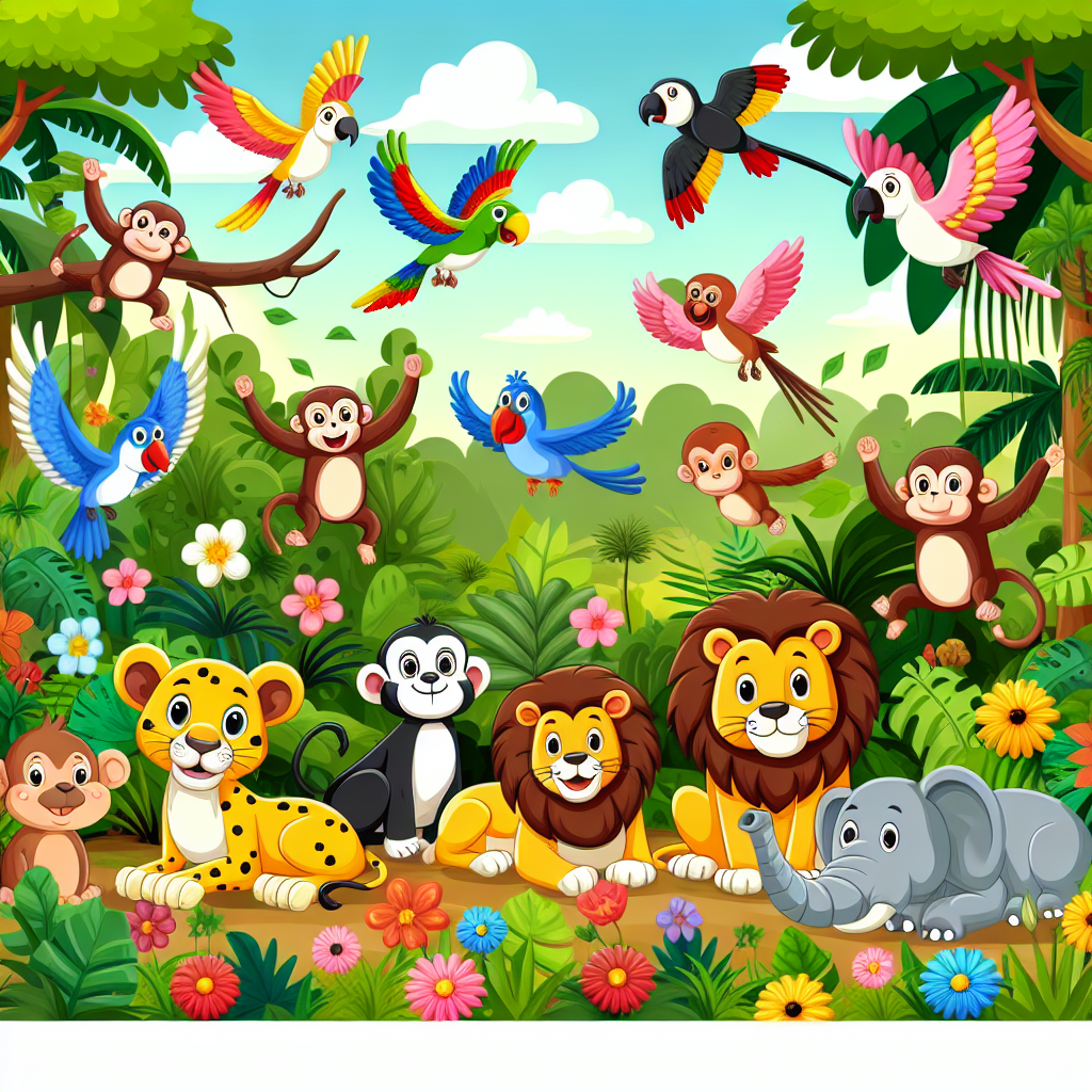 Jungle Safari Scene DIY Paint By Numbers