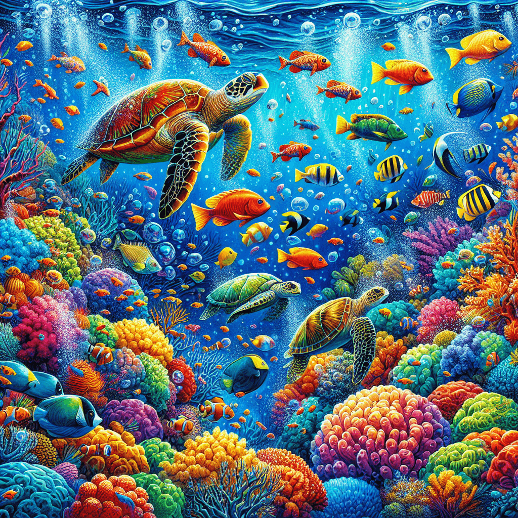 Playful Underwater Wonderland Paint By Number
