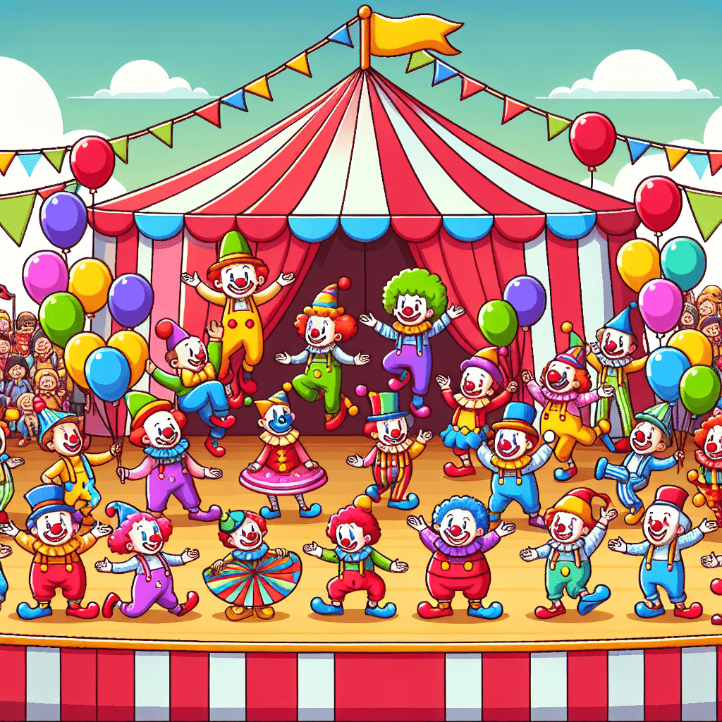 Circus Clown Carnival Paint By Numbers Kits