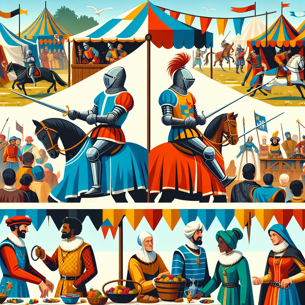 Medieval Festival Fair Painting Number Kit