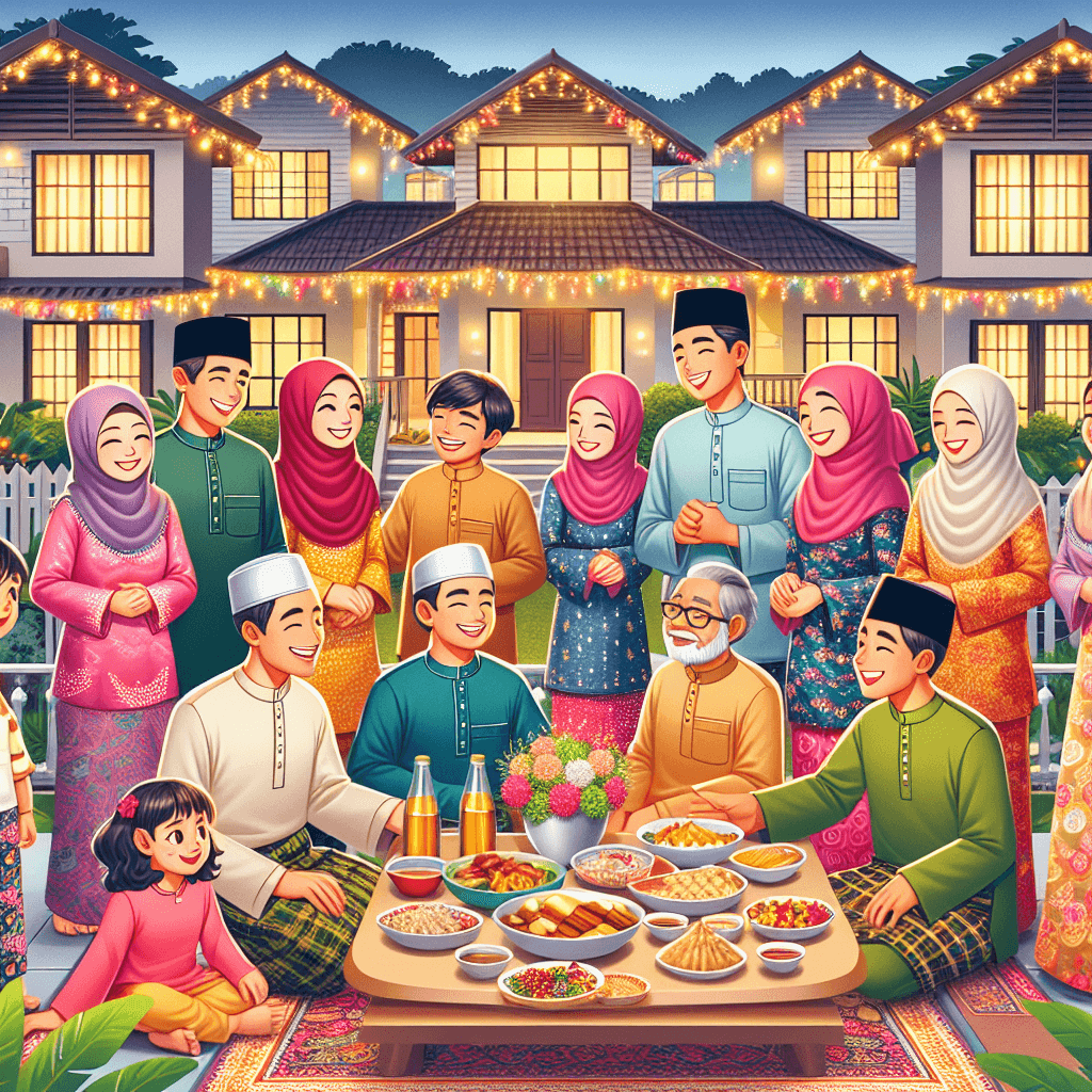 Eid Al-Fitr Festival - Malaysia Numbered Painting Kits