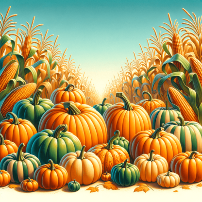 Charming Pumpkin Patch Paint By Numbers