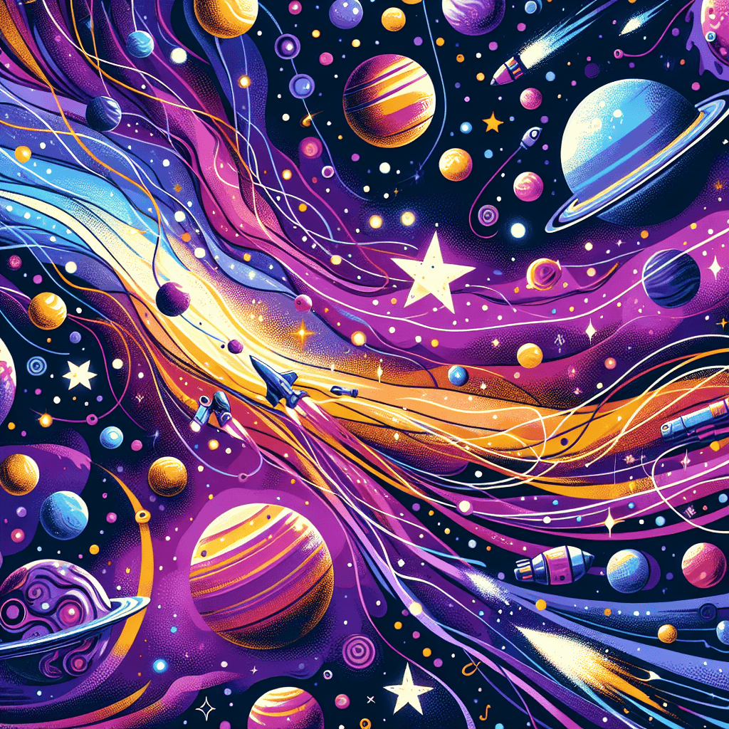 Creative Cosmic Adventure Painting Number Kit