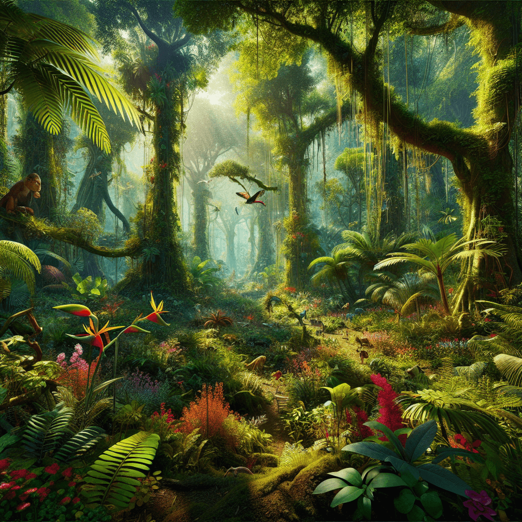 Lush Rainforest Expedition Paint By Color